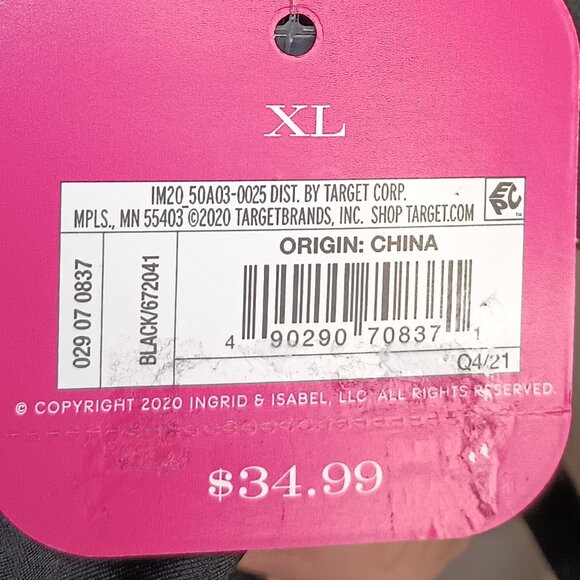 NEW Isabel Maternity By Ingrid & Isabel Black Ruffle Flounce Swimsuit XL - Picture 5 of 7